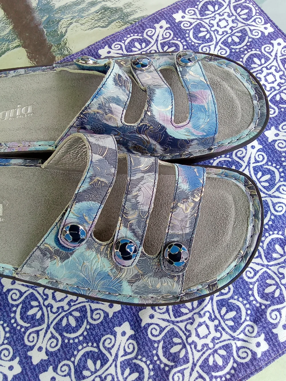Alegria Fiona Leather Sandal Size 40,Never Worn